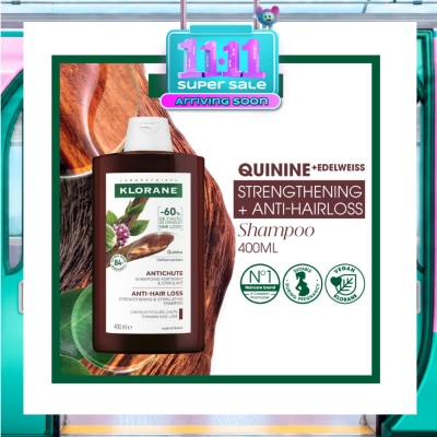KLORANE Quinine Strengthening + Anti Hairloss Shampoo 400ml image