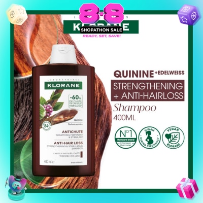 KLORANE - Quinine Strengthening + Anti-Hairloss Shampoo 400ml