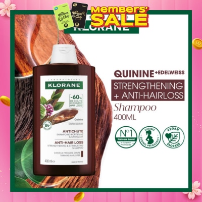 KLORANE [CNY] Quinine Strengthening + Anti-Hairloss Shampoo 400ml