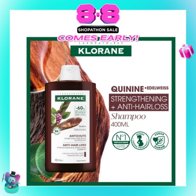 KLORANE - Quinine Strengthening + Anti-Hairloss Shampoo 400ml