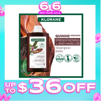 KLORANE - Quinine Strengthening + Anti-Hairloss Shampoo 400ml