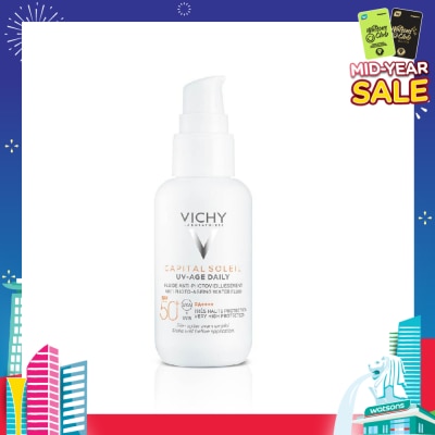 VICHY Capital Soleil Uv Age Spf50 (Protection To Prevent The Appearance Of Wrinkles And Dark Spots) 40ml