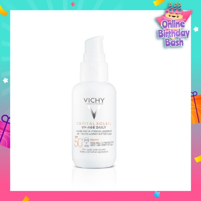 VICHY Capital Soleil Uv Age Spf50 (Protection To Prevent The Appearance Of Wrinkles And Dark Spots) 40ml