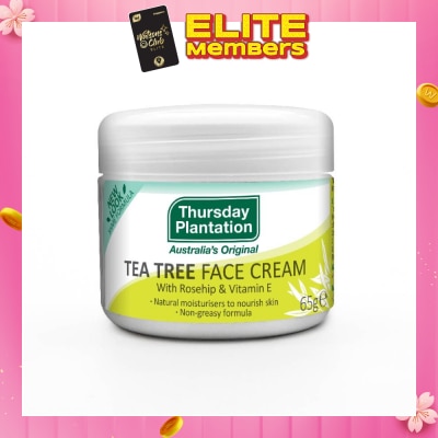 THURSDAY PLANTATION Tea Tree Face Cream (Light Weight And Non Greasy) 65g