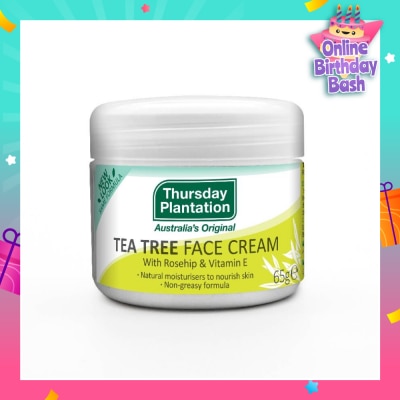THURSDAY PLANTATION Tea Tree Face Cream (Light Weight And Non Greasy) 65g