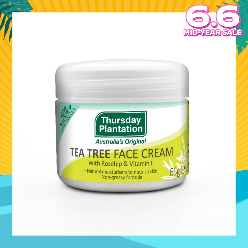 Tea Tree Face Cream (Light Weight And Non Greasy) 65g