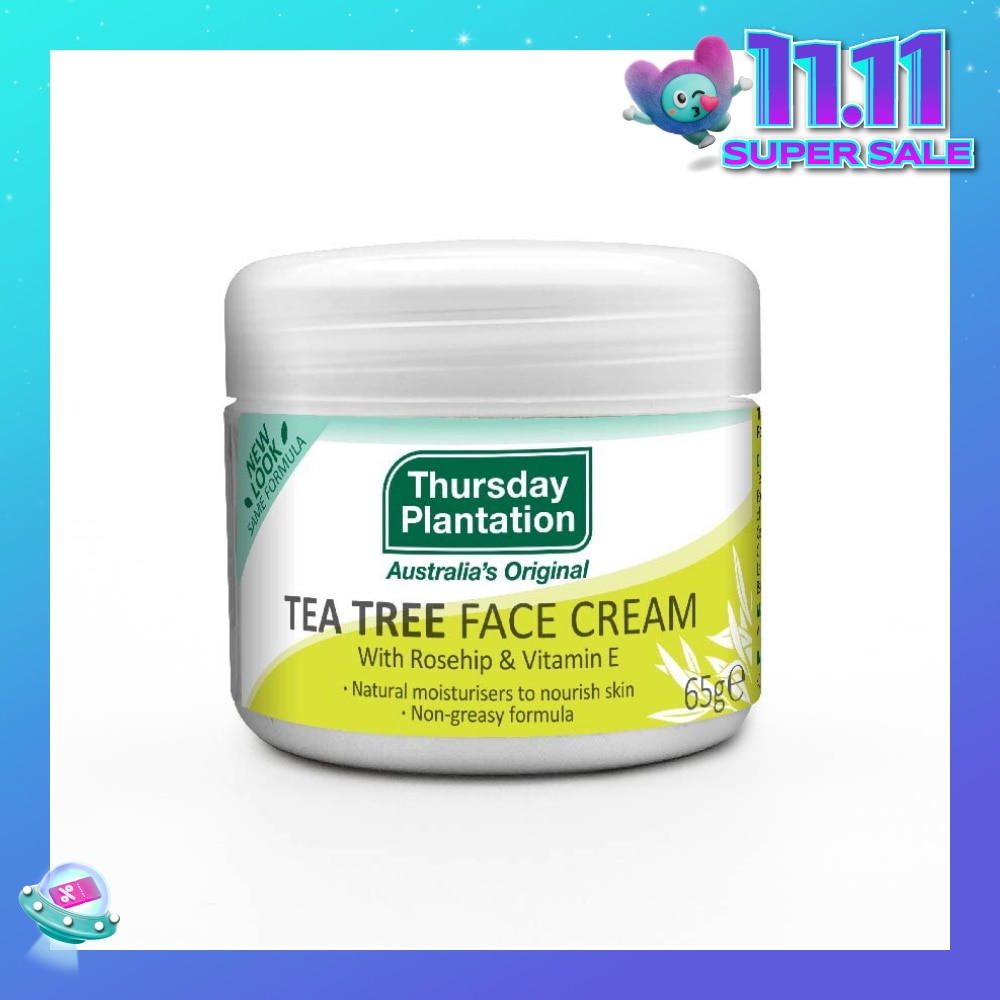Tea Tree Face Cream (Light Weight And Non Greasy) 65g