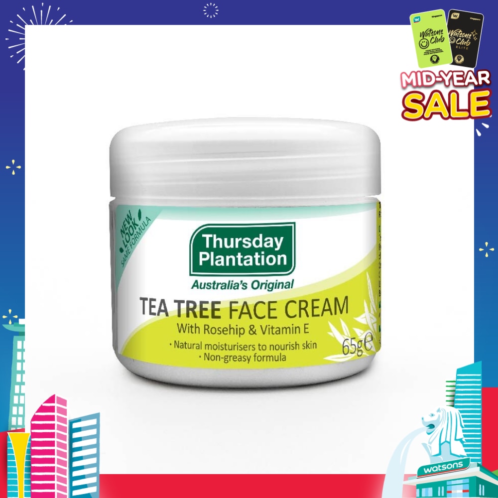 Tea Tree Face Cream (Light Weight And Non Greasy) 65g