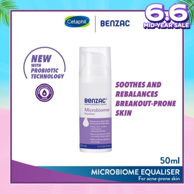 BENZAC Microbiome Equaliser (Rebalancer With Probiotics Technology + For Breakout-Prone Skin) 50ml