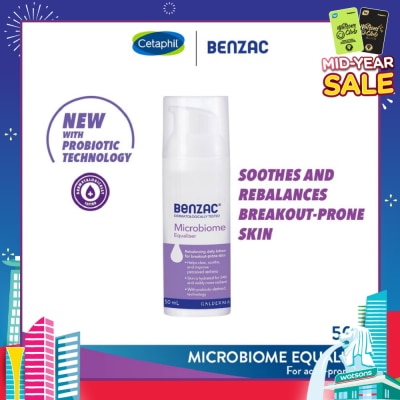 BENZAC Microbiome Equaliser (Rebalancer With Probiotics Technology + For Breakout-Prone Skin) 50ml