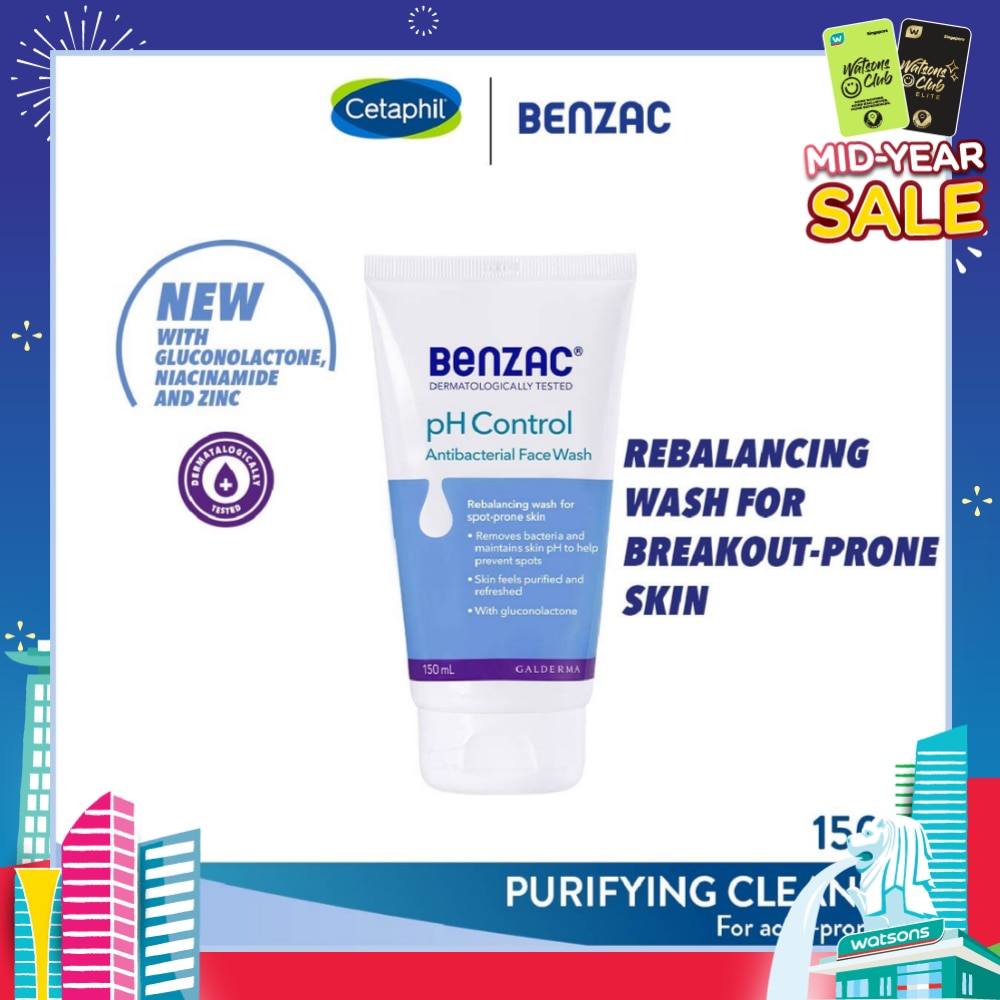 Ph Control Antibacterial Face Wash (Rebalancing Wash For Acne-Prone Skin + Removes Bacteria To Prevent Spots) 150ml