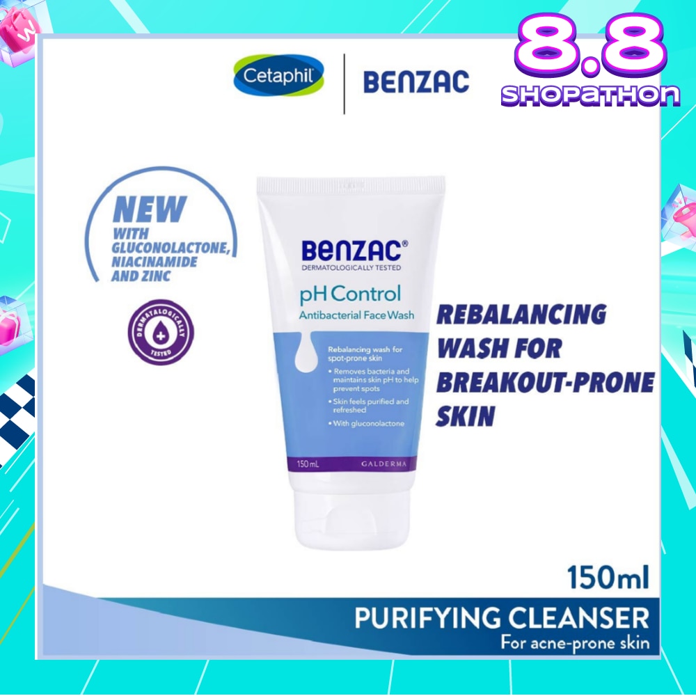 Ph Control Antibacterial Face Wash (Rebalancing Wash For Acne-Prone Skin + Removes Bacteria To Prevent Spots) 150ml