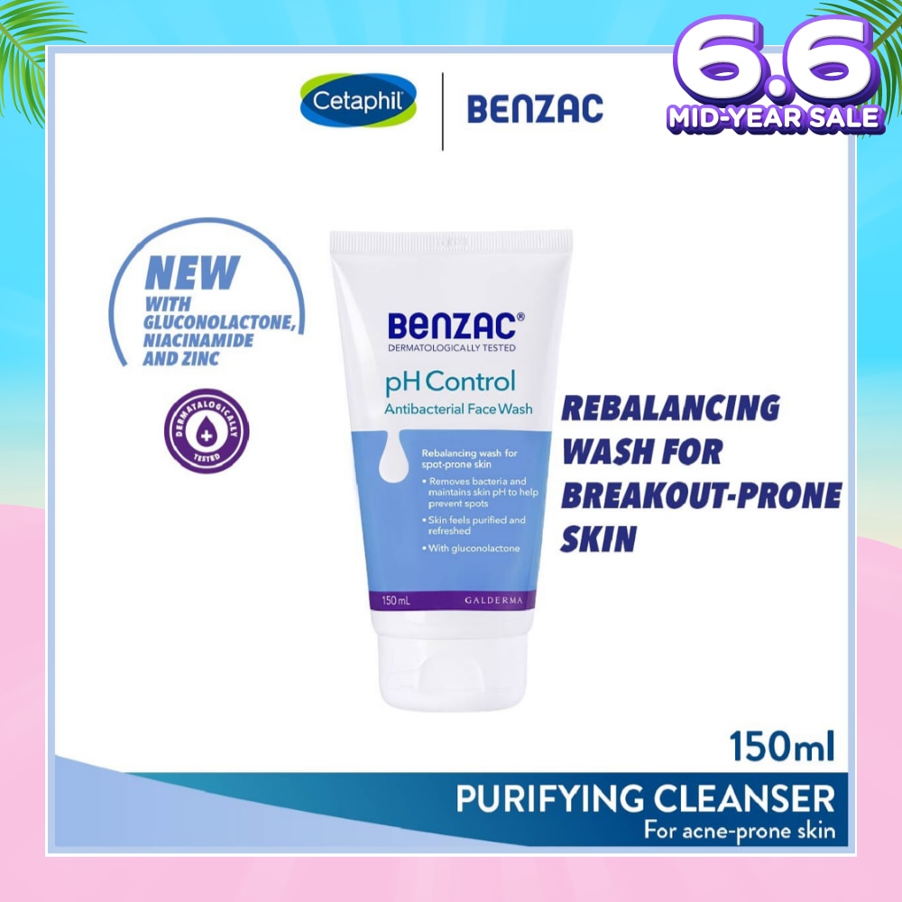 Ph Control Antibacterial Face Wash (Rebalancing Wash For Acne-Prone Skin + Removes Bacteria To Prevent Spots) 150ml