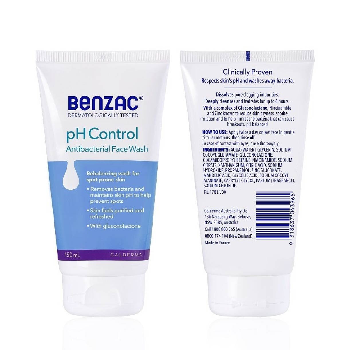 Ph Control Antibacterial Face Wash (Rebalancing Wash For Acne-Prone Skin + Removes Bacteria To Prevent Spots) 150ml