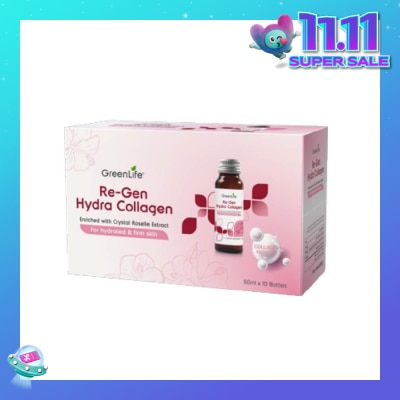 GREENLIFE Re-Gen Hydra Collagen (Promotes Skin Elasticity And Reducing Wrinkles, Leaving Skin Supple And Firm) 10s