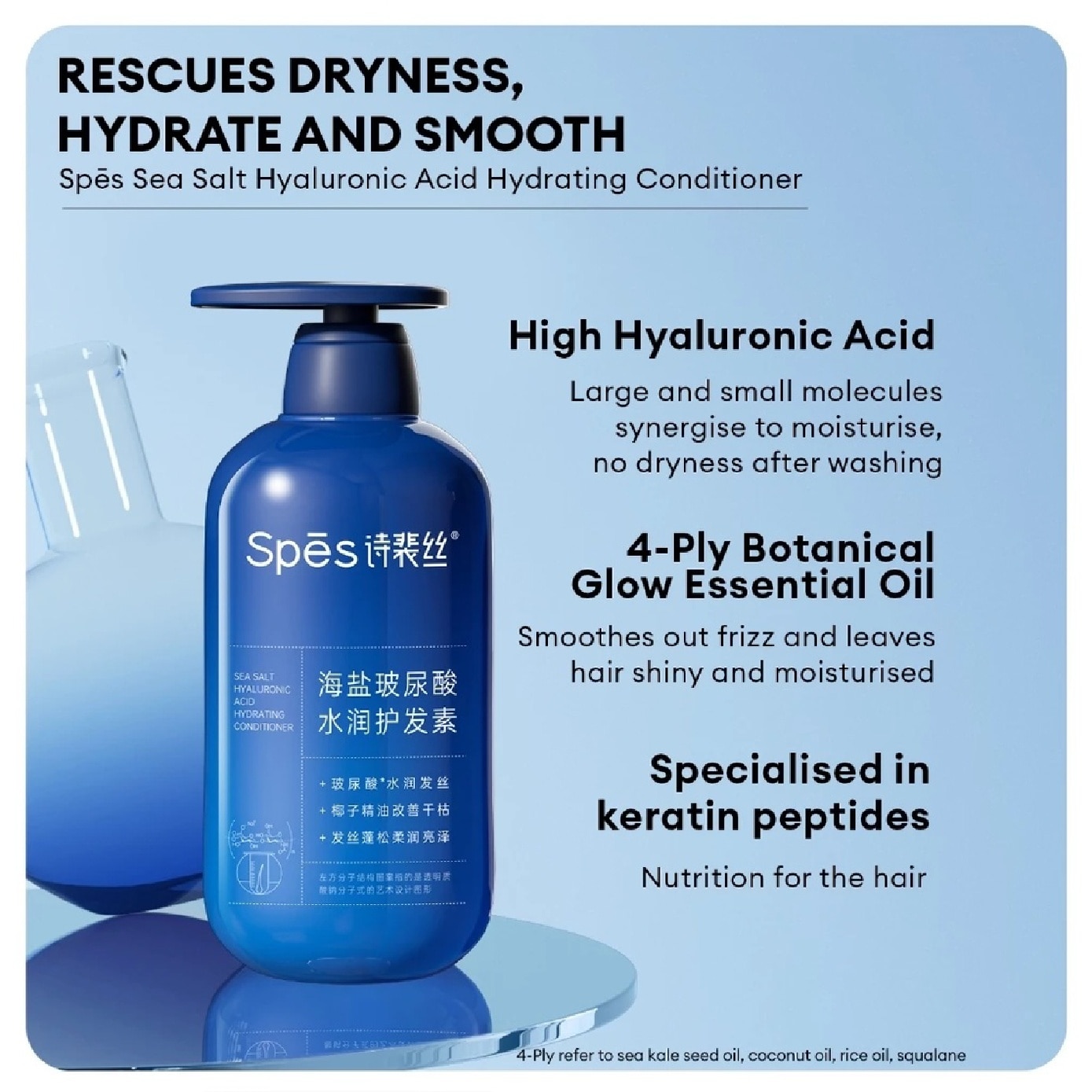 Sea Salt Hyaluronic Acid Hydrating Conditioner 600ml