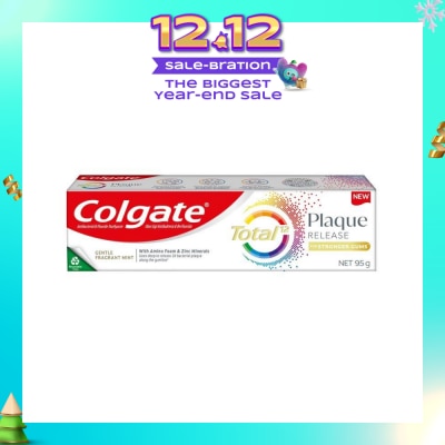 COLGATE Total Plaque Release Gentle Fragrant Mint Toothpaste 95g