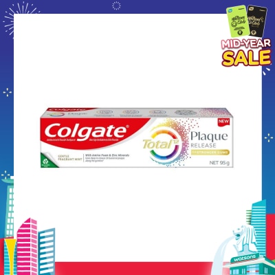 COLGATE Total Plaque Release Gentle Fragrant Mint Toothpaste 95g