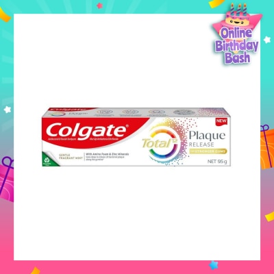 COLGATE Total Plaque Release Gentle Fragrant Mint Toothpaste 95g