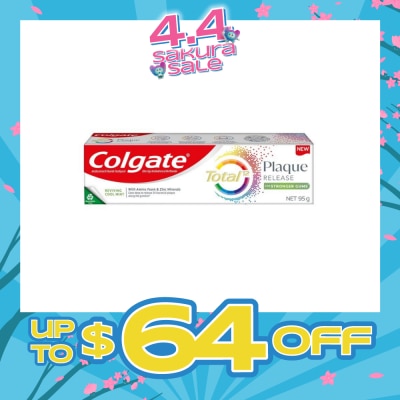 COLGATE - Total Plaque Release Reviving Cool Mint Toothpaste 95g