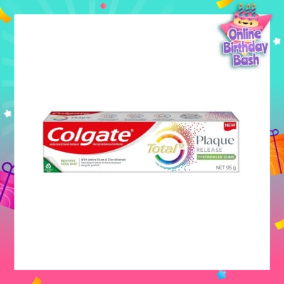 COLGATE Total Plaque Release Reviving Cool Mint Toothpaste 95g