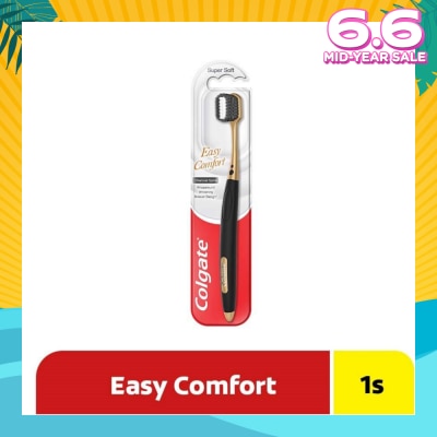 COLGATE Easy Comfort Charcoal Spiral Toothbrush (Super Soft Bristles) 1s