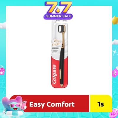 COLGATE - Easy Comfort Charcoal Spiral Toothbrush (Super Soft Bristles) 1s
