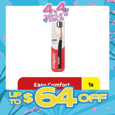 COLGATE - Easy Comfort Charcoal Spiral Toothbrush (Super Soft Bristles) 1s