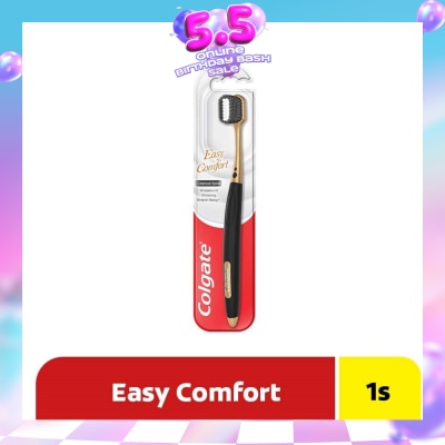 COLGATE - Easy Comfort Charcoal Spiral Toothbrush (Super Soft Bristles) 1s