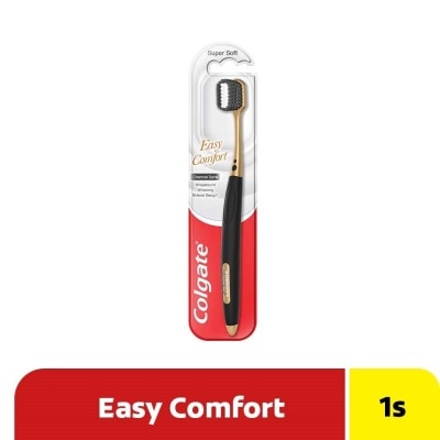 COLGATE Easy Comfort Charcoal Spiral Toothbrush (Super Soft Bristles) 1s