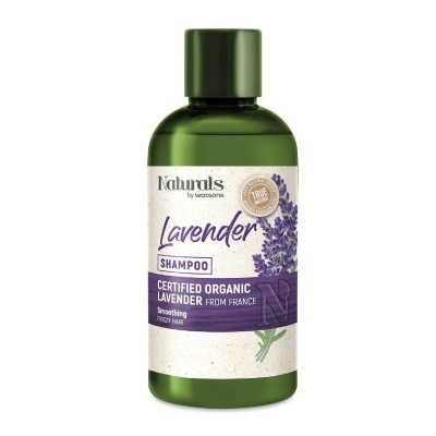 NATURALS BY WATSONS Lavender Shampoo (Certified Organic Lavender from France + Smooths Frizzy Hair) 100ml