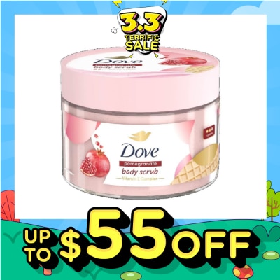 DOVE Pomegranate Ice Cream Body Scrub (1st Ice Cream*Body Scrub, For Moderate Exfoliation) 280g