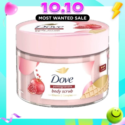 DOVE Pomegranate Ice Cream Body Scrub (1st Ice Cream*Body Scrub, For Moderate Exfoliation) 280g image