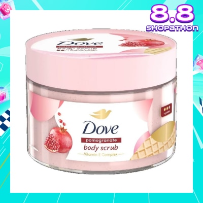 DOVE Pomegranate Ice Cream Body Scrub (1st Ice Cream*Body Scrub, For Moderate Exfoliation) 280g