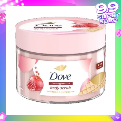 DOVE Pomegranate Ice Cream Body Scrub (1st Ice Cream*Body Scrub, For Moderate Exfoliation) 280g