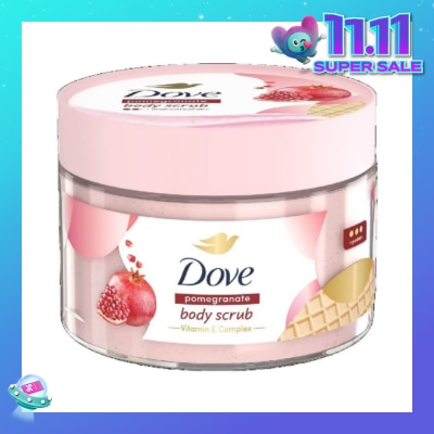 DOVE Pomegranate Ice Cream Body Scrub (1st Ice Cream*Body Scrub, For Moderate Exfoliation) 280g