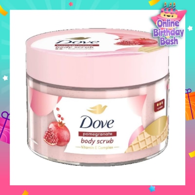 DOVE Pomegranate Ice Cream Body Scrub (1st Ice Cream*Body Scrub, For Moderate Exfoliation) 280g