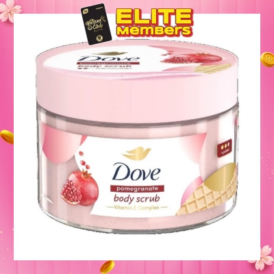 DOVE Pomegranate Ice Cream Body Scrub (1st Ice Cream*Body Scrub, For Moderate Exfoliation) 280g