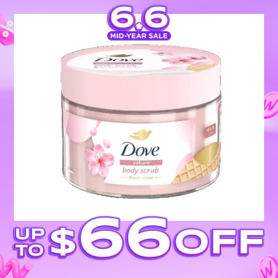DOVE - Sakura Smoothie Body Scrub (1st Ice Cream* Body Scrub, For Gentle Exfoliation) 280g