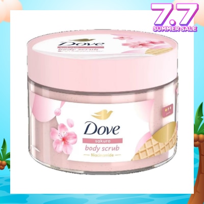 DOVE Sakura Smoothie Body Scrub (1st Ice Cream* Body Scrub, For Gentle Exfoliation) 280g