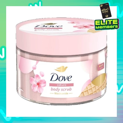 DOVE Sakura Smoothie Body Scrub (1st Ice Cream* Body Scrub, For Gentle Exfoliation) 280g