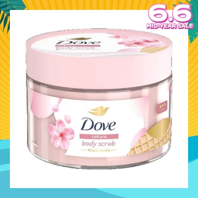 DOVE Sakura Smoothie Body Scrub (1st Ice Cream* Body Scrub, For Gentle Exfoliation) 280g