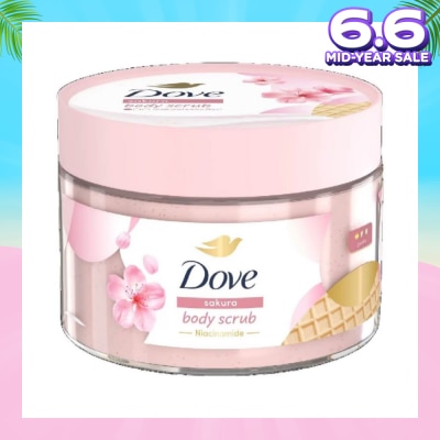 DOVE Sakura Smoothie Body Scrub (1st Ice Cream* Body Scrub, For Gentle Exfoliation) 280g
