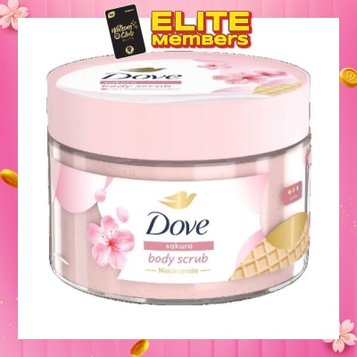 DOVE Sakura Smoothie Body Scrub (1st Ice Cream* Body Scrub, For Gentle Exfoliation) 280g