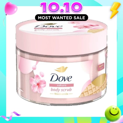 DOVE Sakura Smoothie Body Scrub (1st Ice Cream* Body Scrub, For Gentle Exfoliation) 280g image