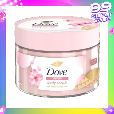 DOVE Sakura Smoothie Body Scrub (1st Ice Cream* Body Scrub, For Gentle Exfoliation) 280g