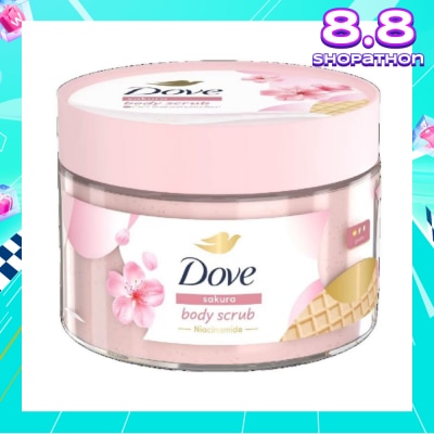 DOVE Sakura Smoothie Body Scrub (1st Ice Cream* Body Scrub, For Gentle Exfoliation) 280g