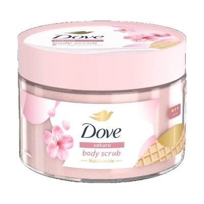 DOVE Sakura Smoothie Body Scrub (1st Ice Cream* Body Scrub, For Gentle Exfoliation) 280g