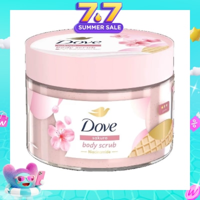 DOVE - Sakura Smoothie Body Scrub (1st Ice Cream* Body Scrub, For Gentle Exfoliation) 280g
