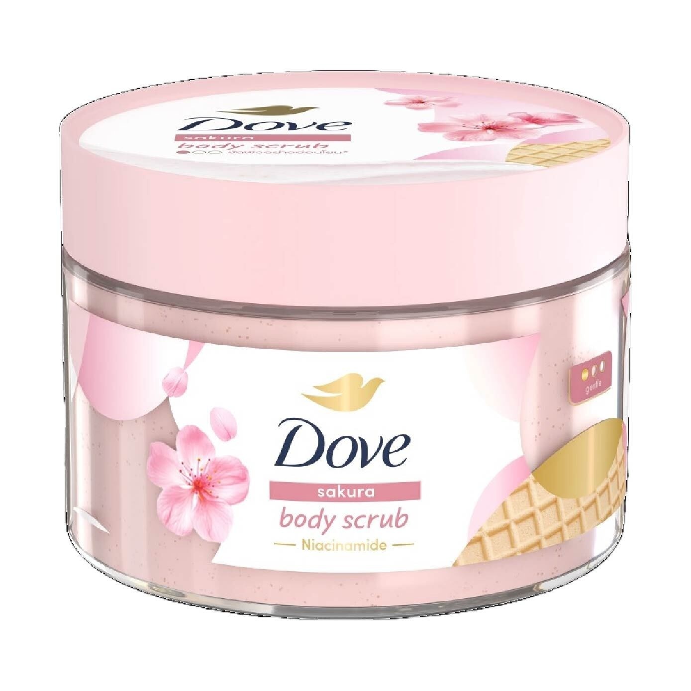 Sakura Smoothie Body Scrub (1st Ice Cream* Body Scrub, For Gentle Exfoliation) 280g